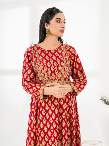 Viscose Pishwas-Embroidered (Pret)