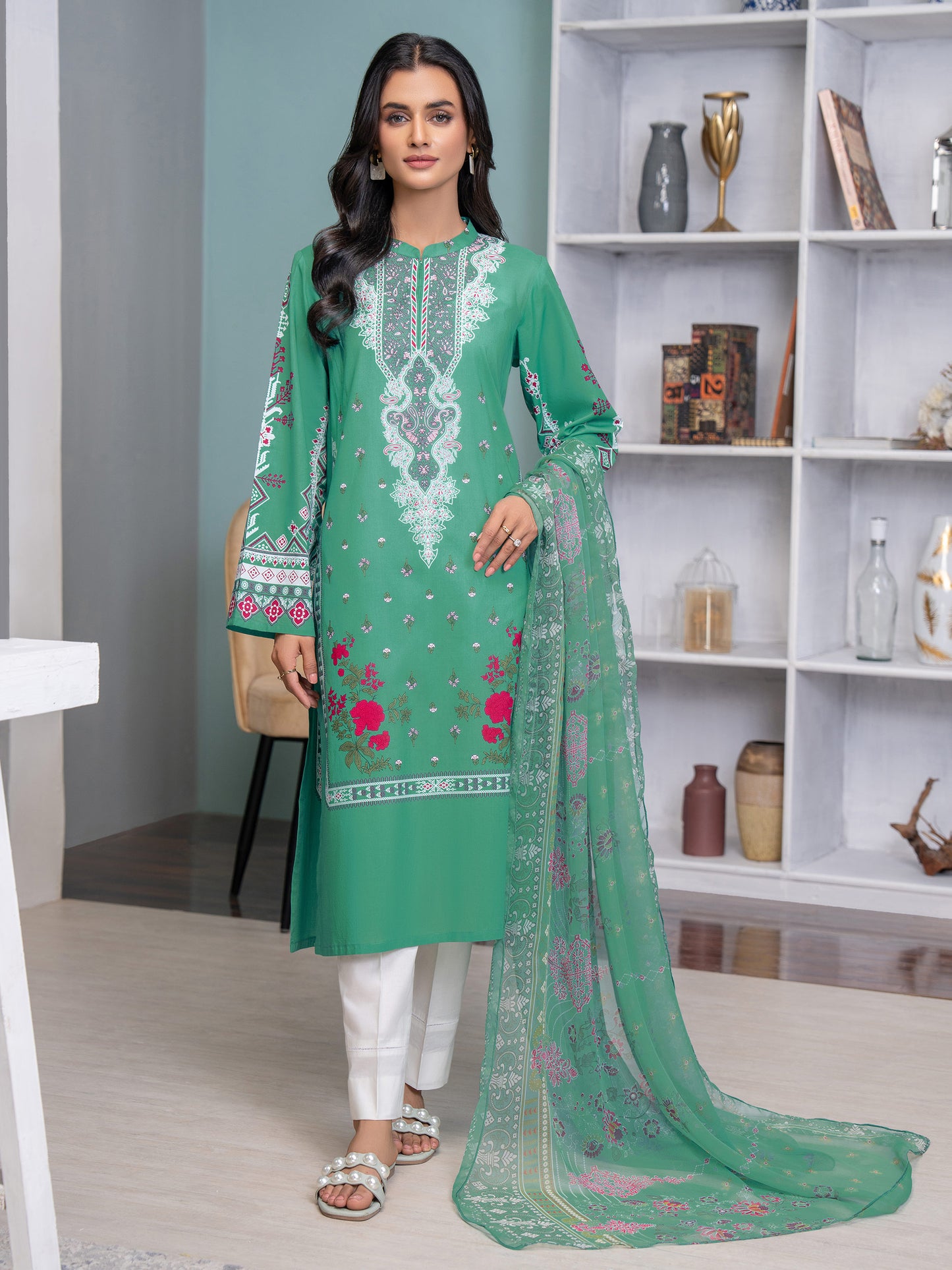 2 Piece Lawn Suit-Printed (Unstitched)