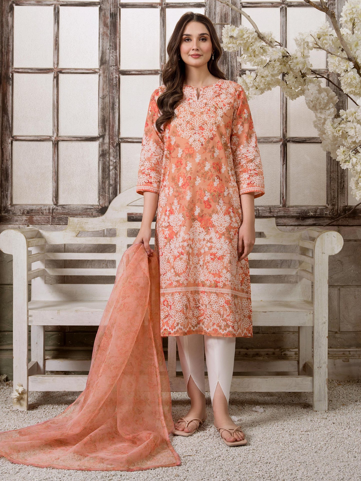 2 Piece Lawn Suit-Printed(Unstitched)