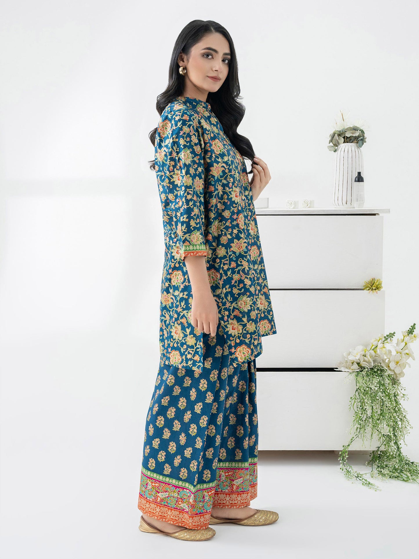 2 Piece Lawn Suit-Paste Print (Pret)