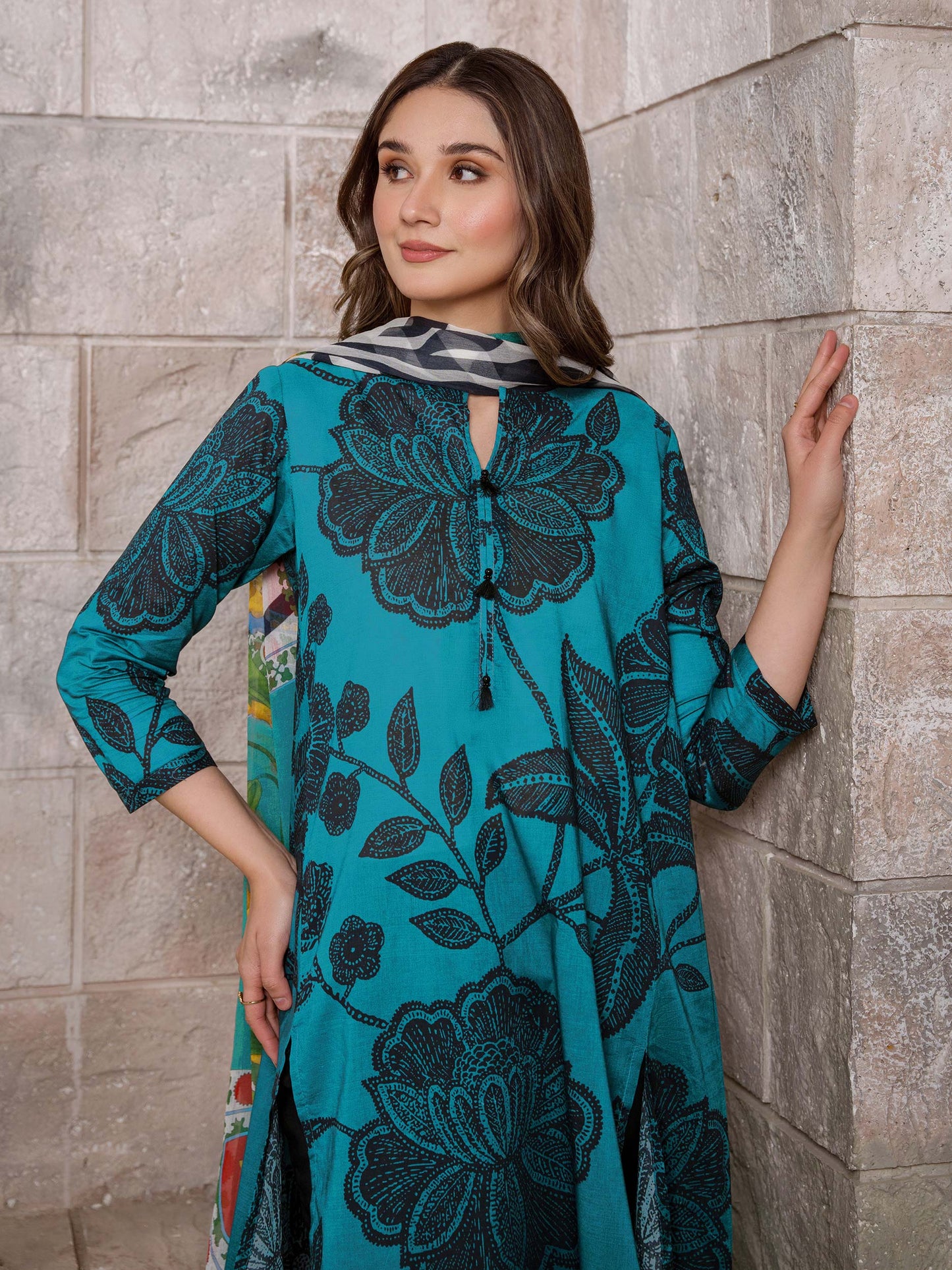 3 Piece Lawn Suit-Printed (Unstitched)