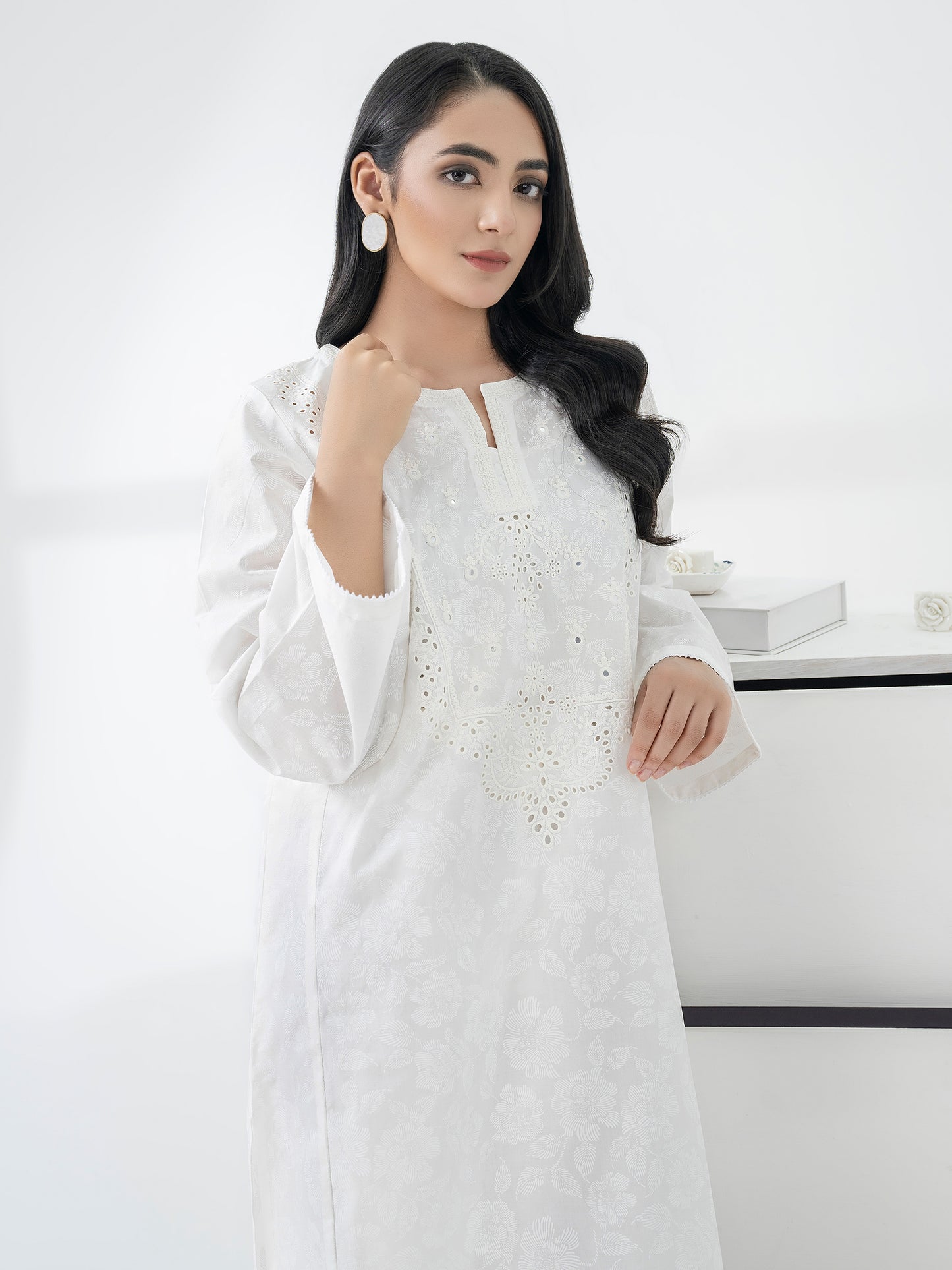 Lawn Kurti-Embroidered (Pret)