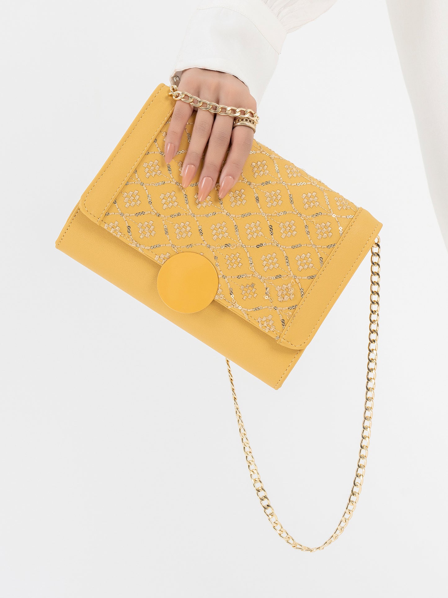 Embroidered Clutch