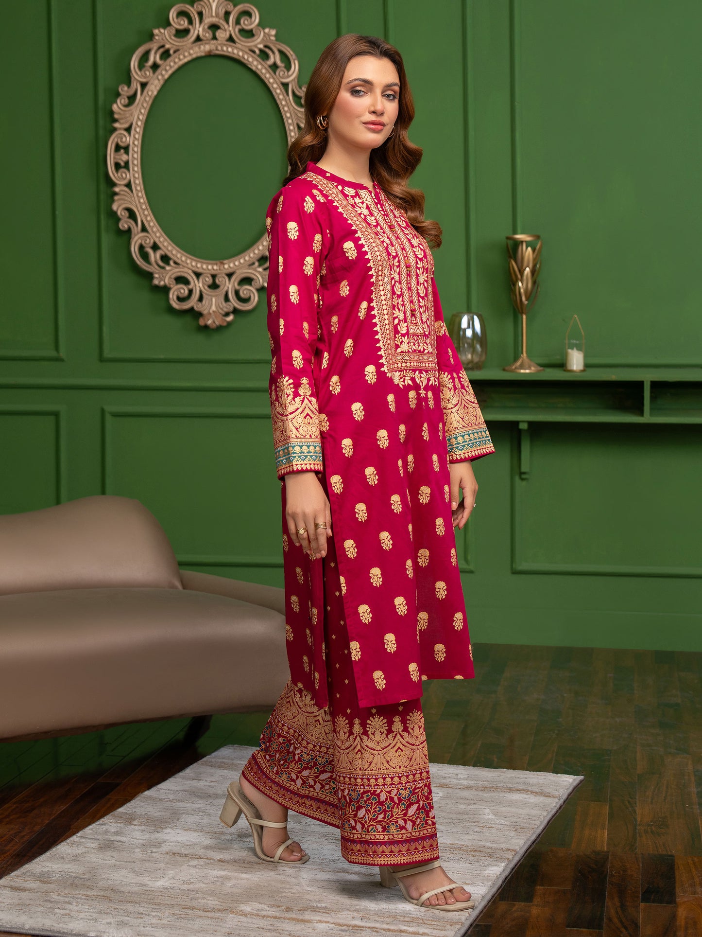 2 Piece Lawn Suit-Paste Print (Unstitched)