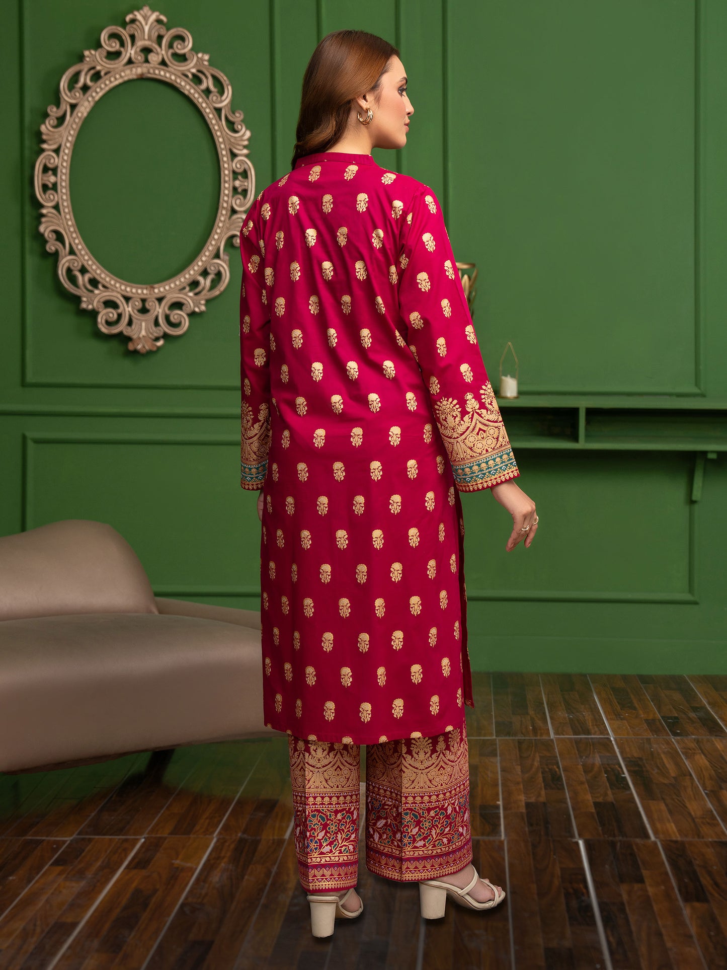 2 Piece Lawn Suit-Paste Print (Pret)