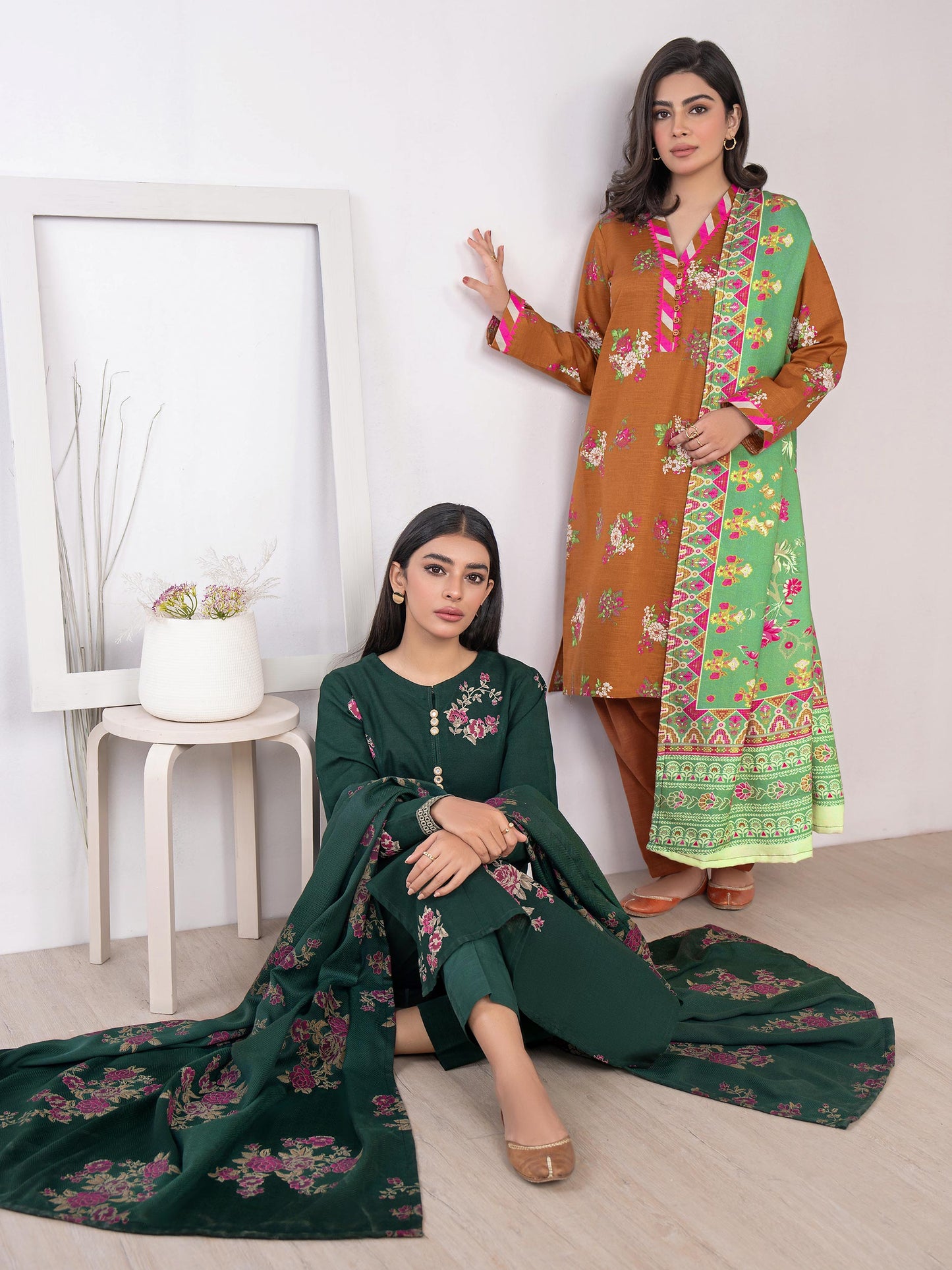 3 Piece Khaddar Suit-Printed(Unstitched)