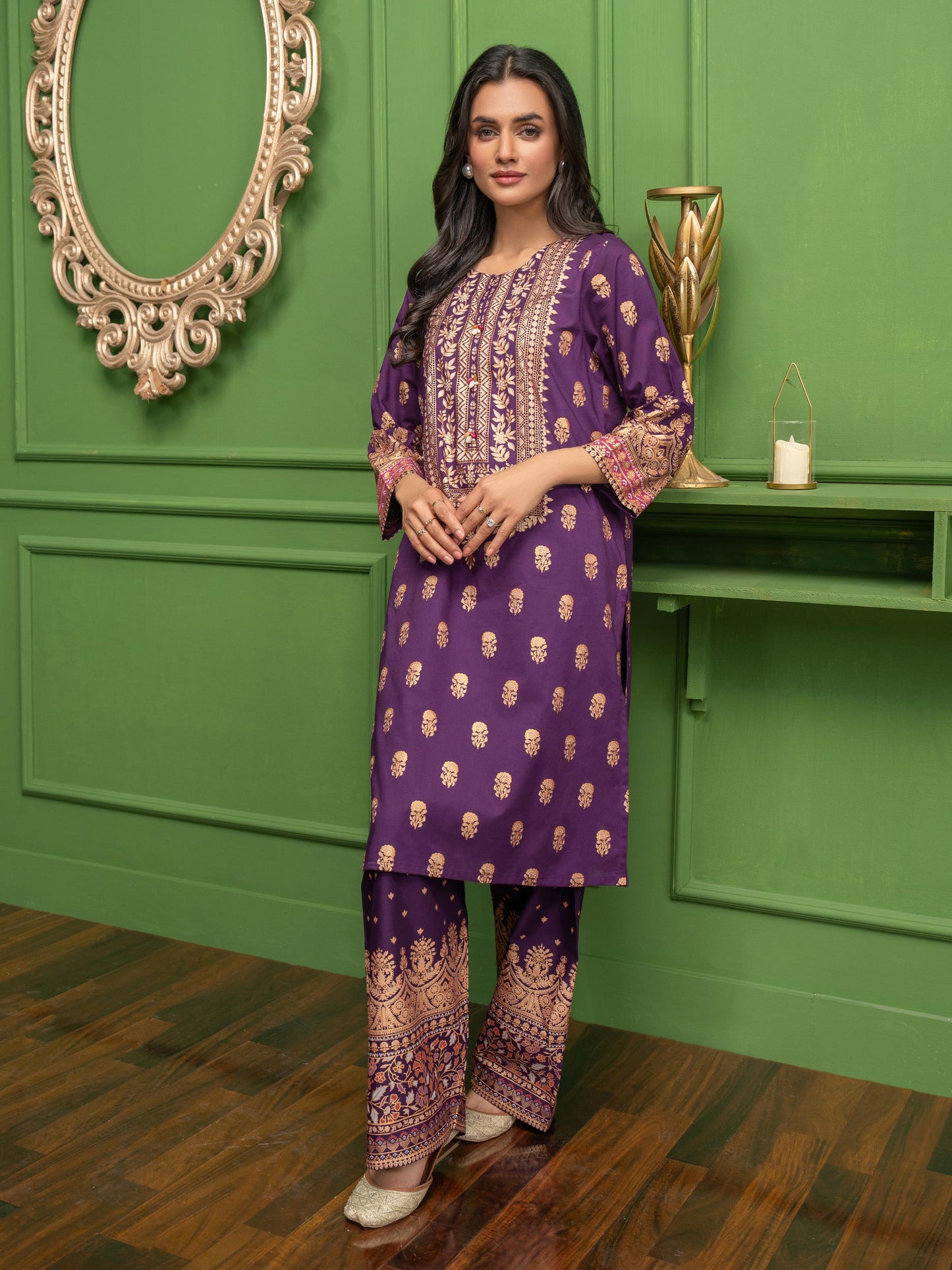 2 Piece Lawn Suit-Paste Print (Pret)