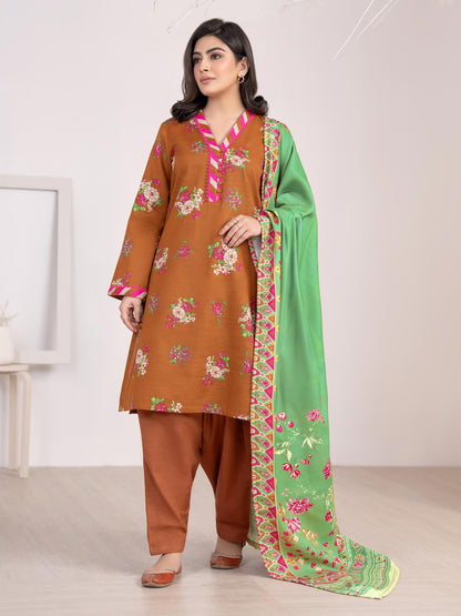 3 Piece Khaddar Suit-Printed(Unstitched)