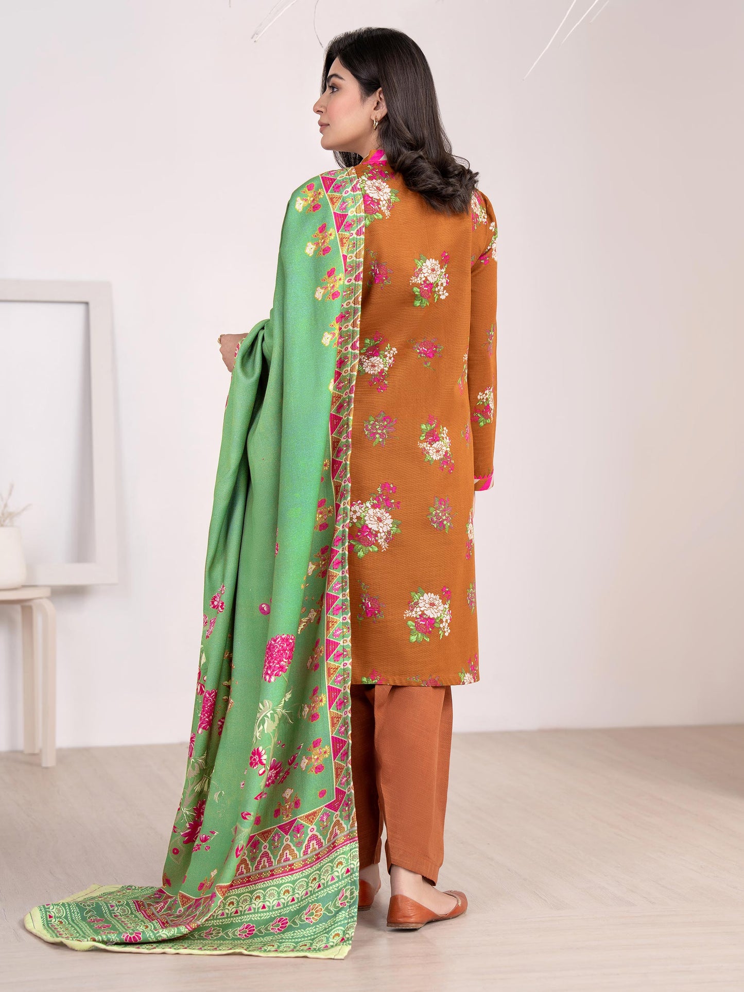 3 Piece Khaddar Suit-Printed(Unstitched)