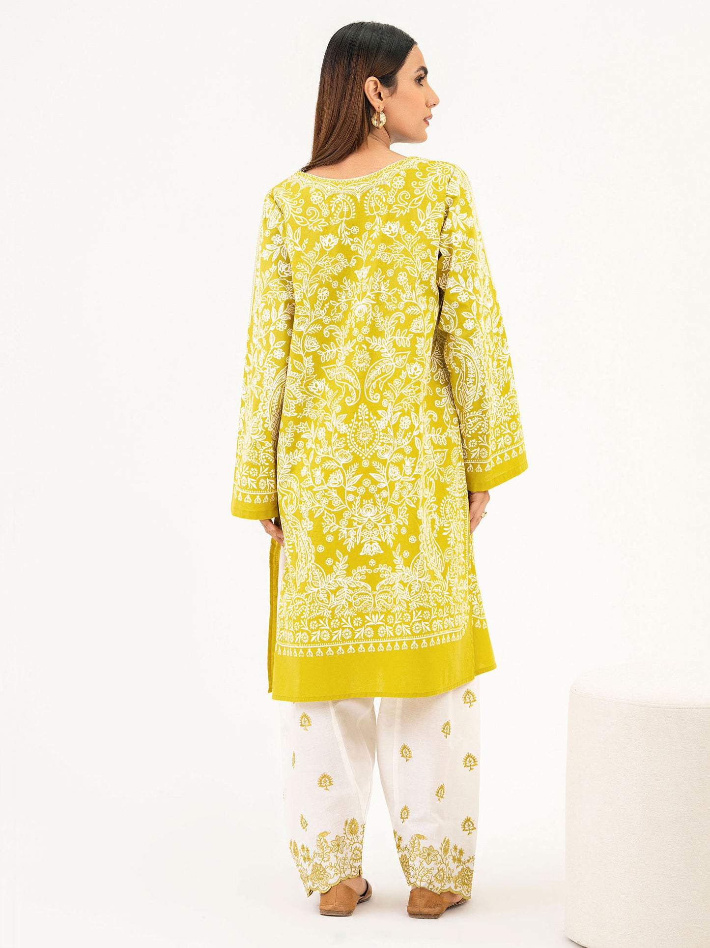 2 Piece Winter Cotton Suit-Embroidered (Pret)