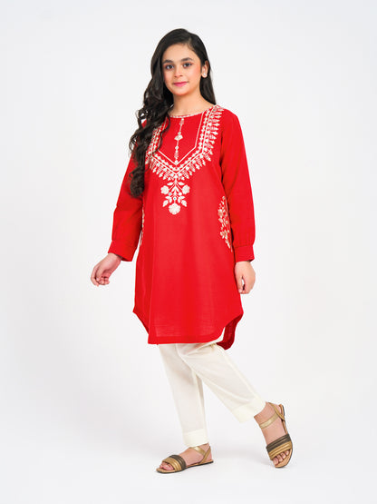 Khaddar Shirt-Embroidered