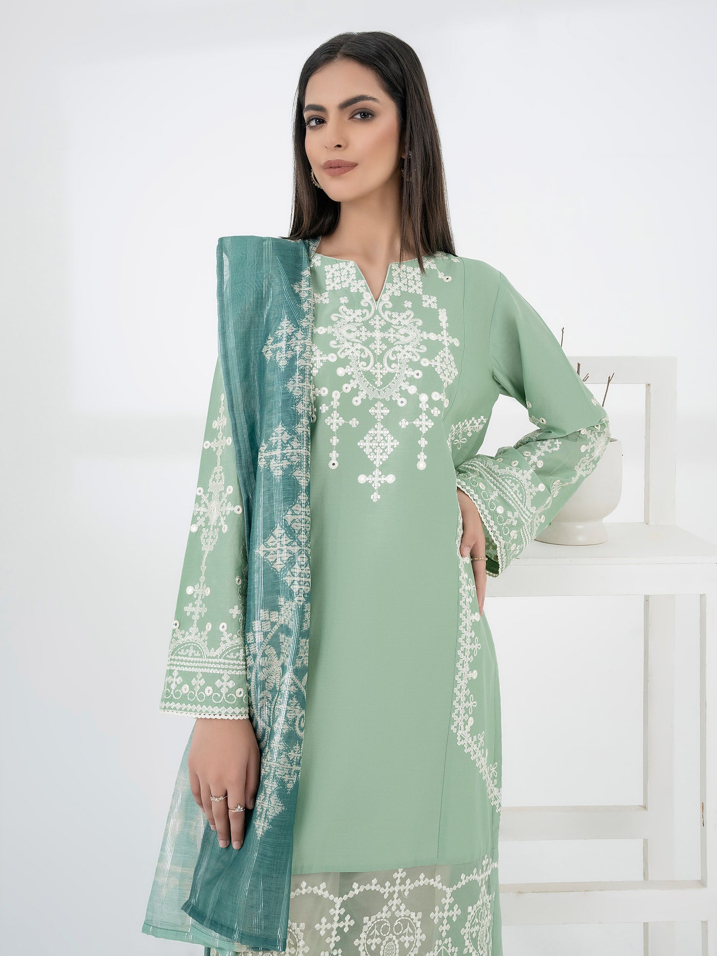 2 Piece Lawn Suit-Embroidered (Pret)