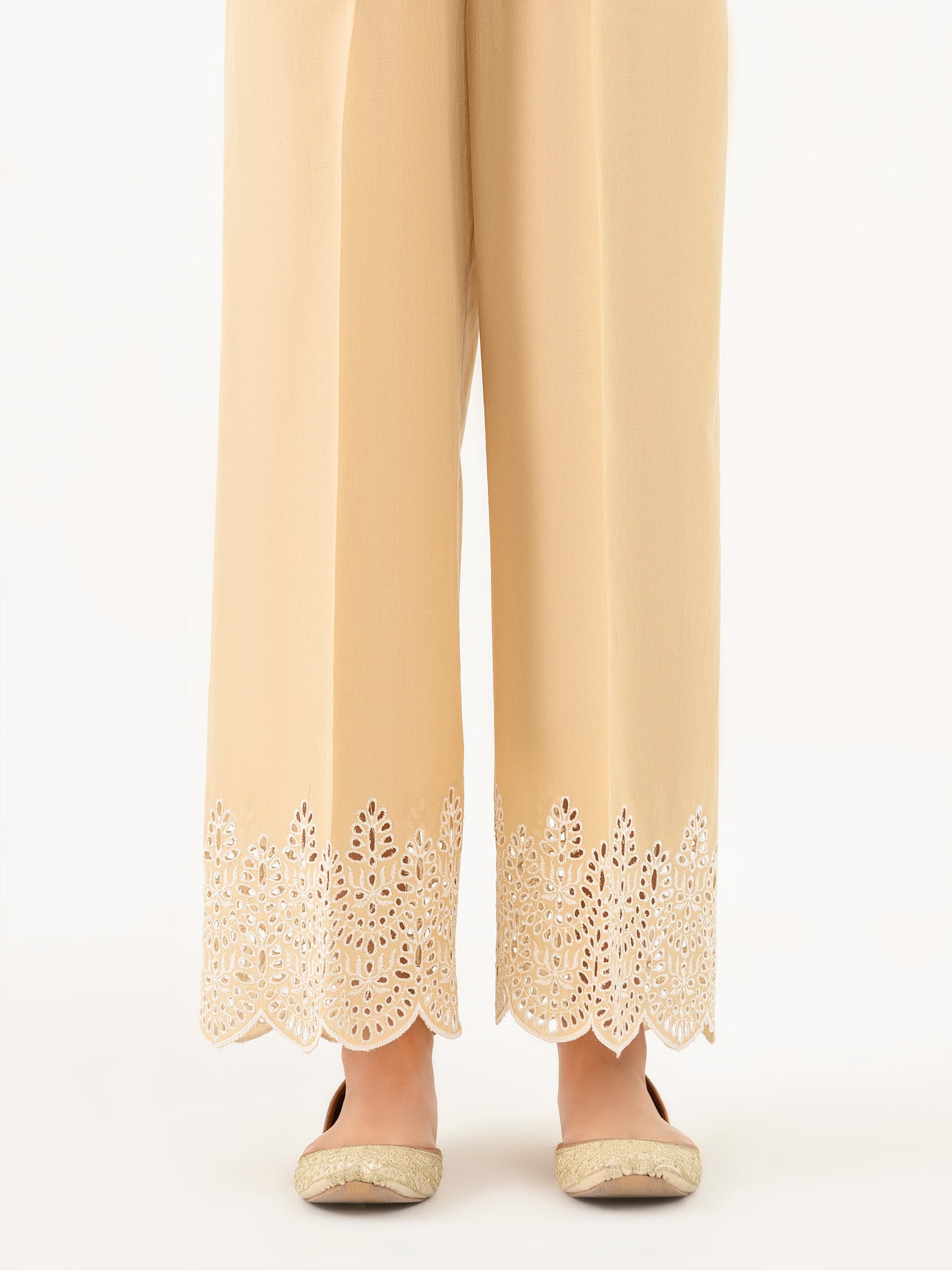 Cambric Trouser-Embroidered (Pret)