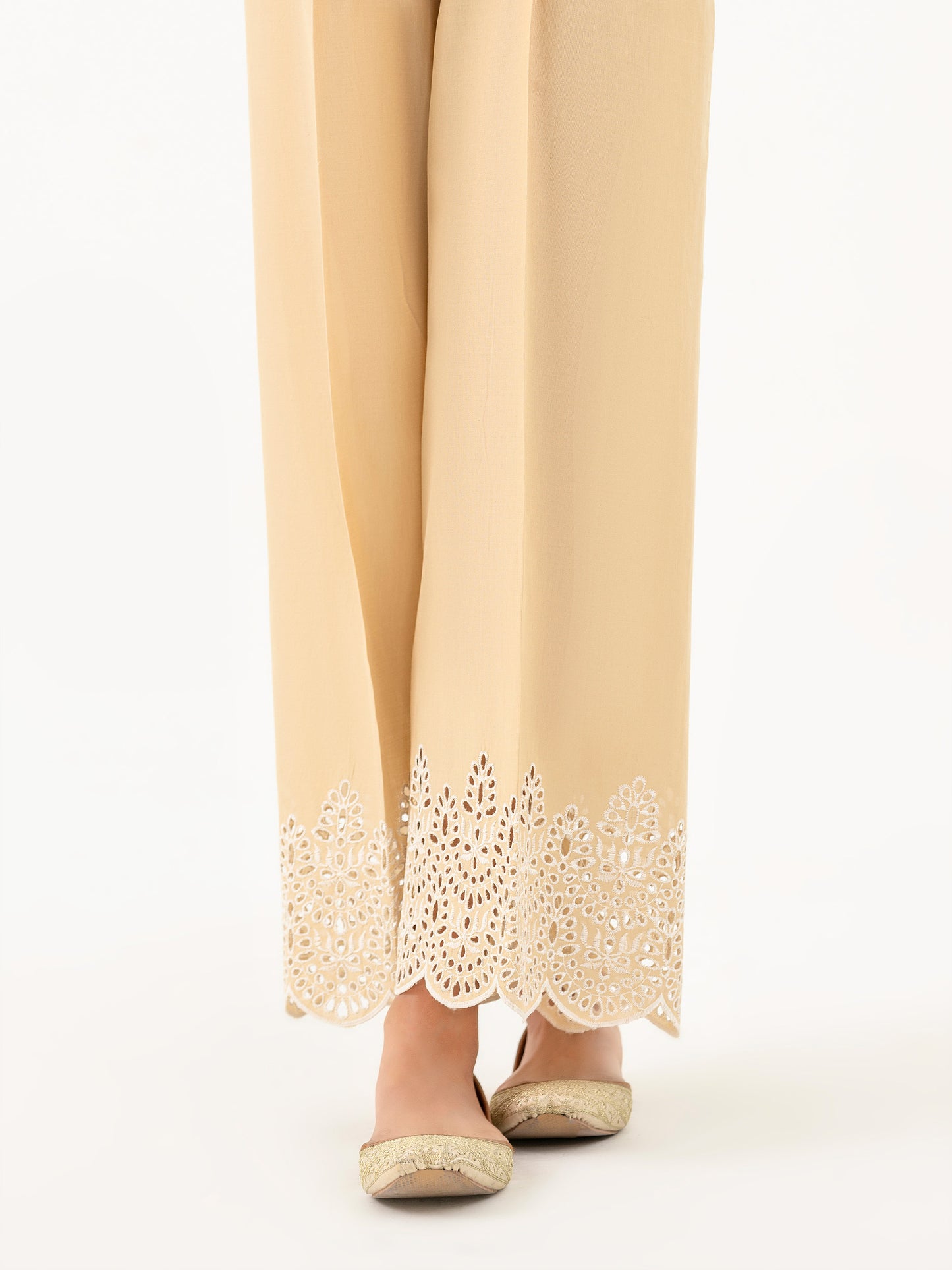 Cambric Trouser-Embroidered (Pret)