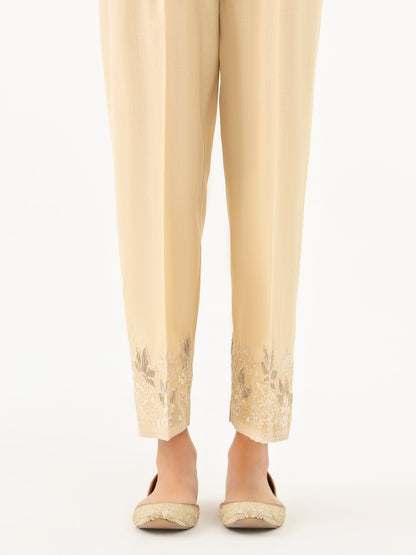 Cambric Trouser-Embroidered (Pret)