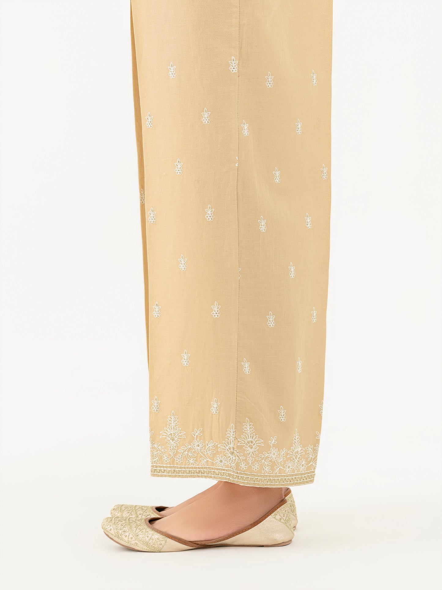 Cambric Trouser-Embroidered (Pret)