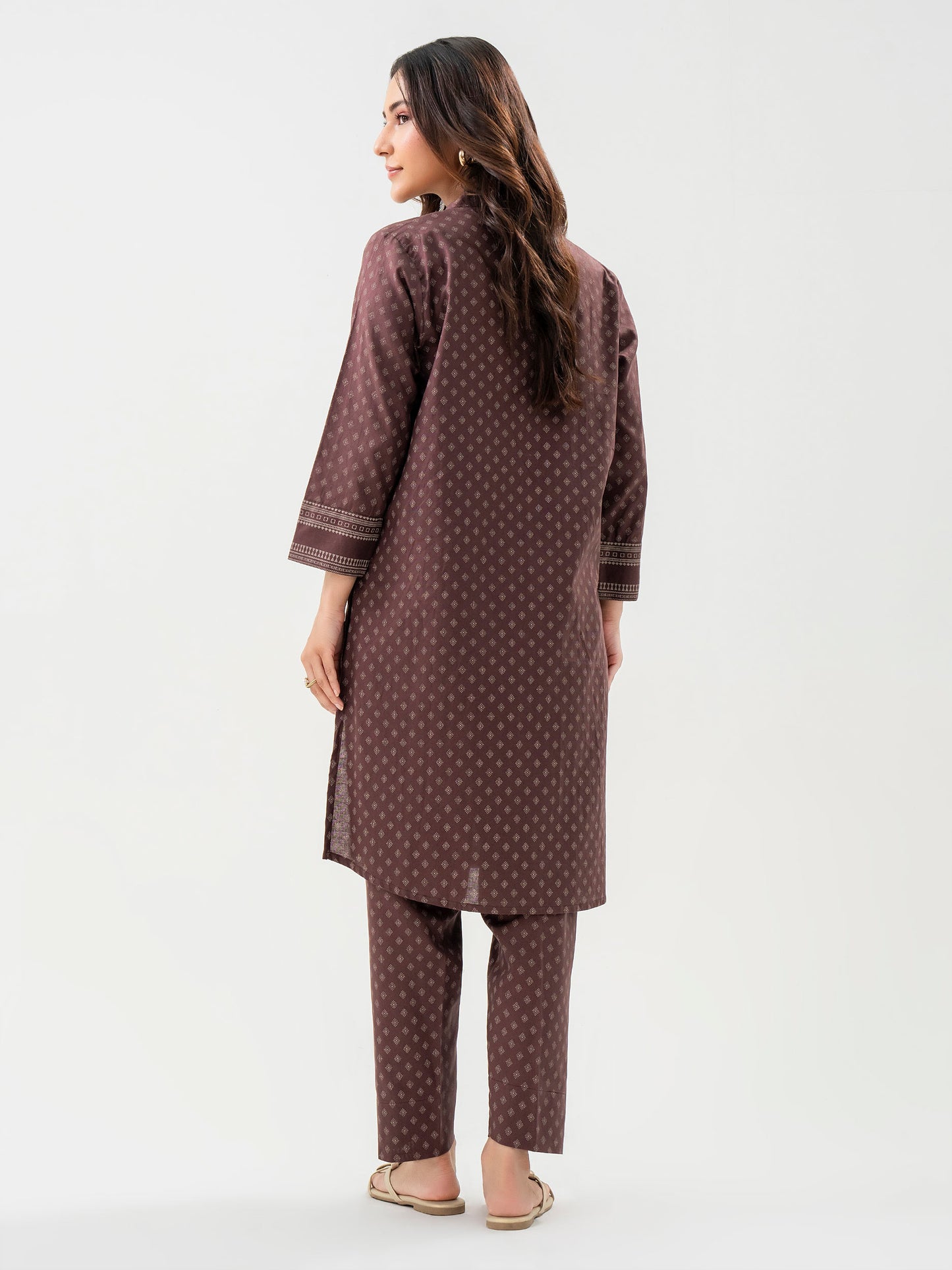 2 Piece Khaddar Suit-Paste Print (Pret)