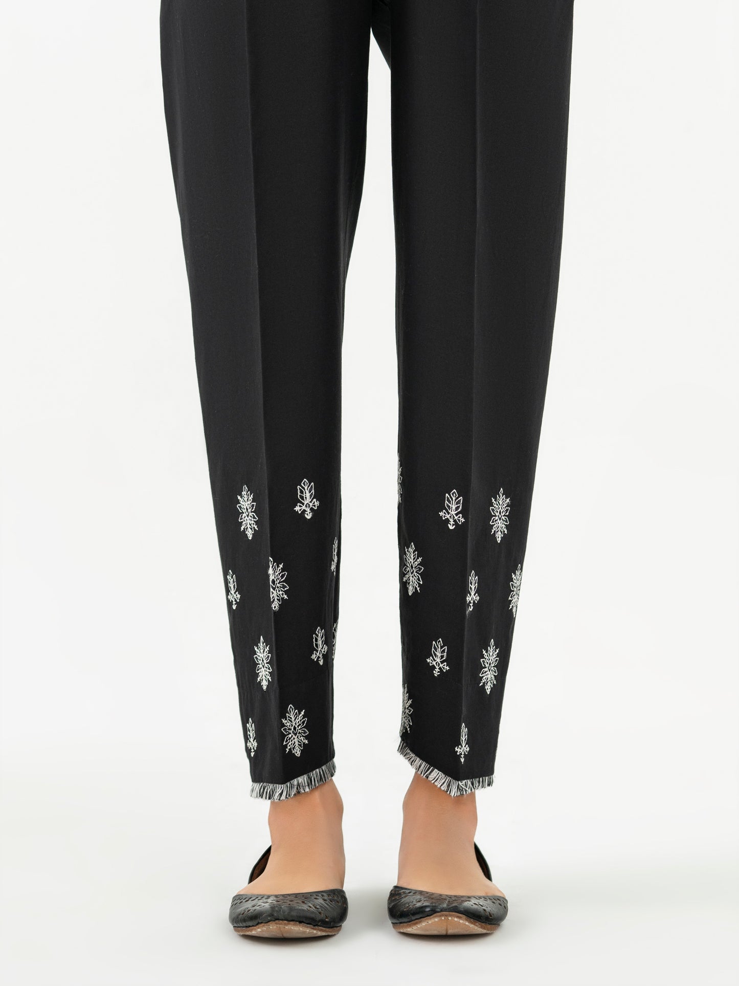 Cambric Trouser-Embroidered (Pret)