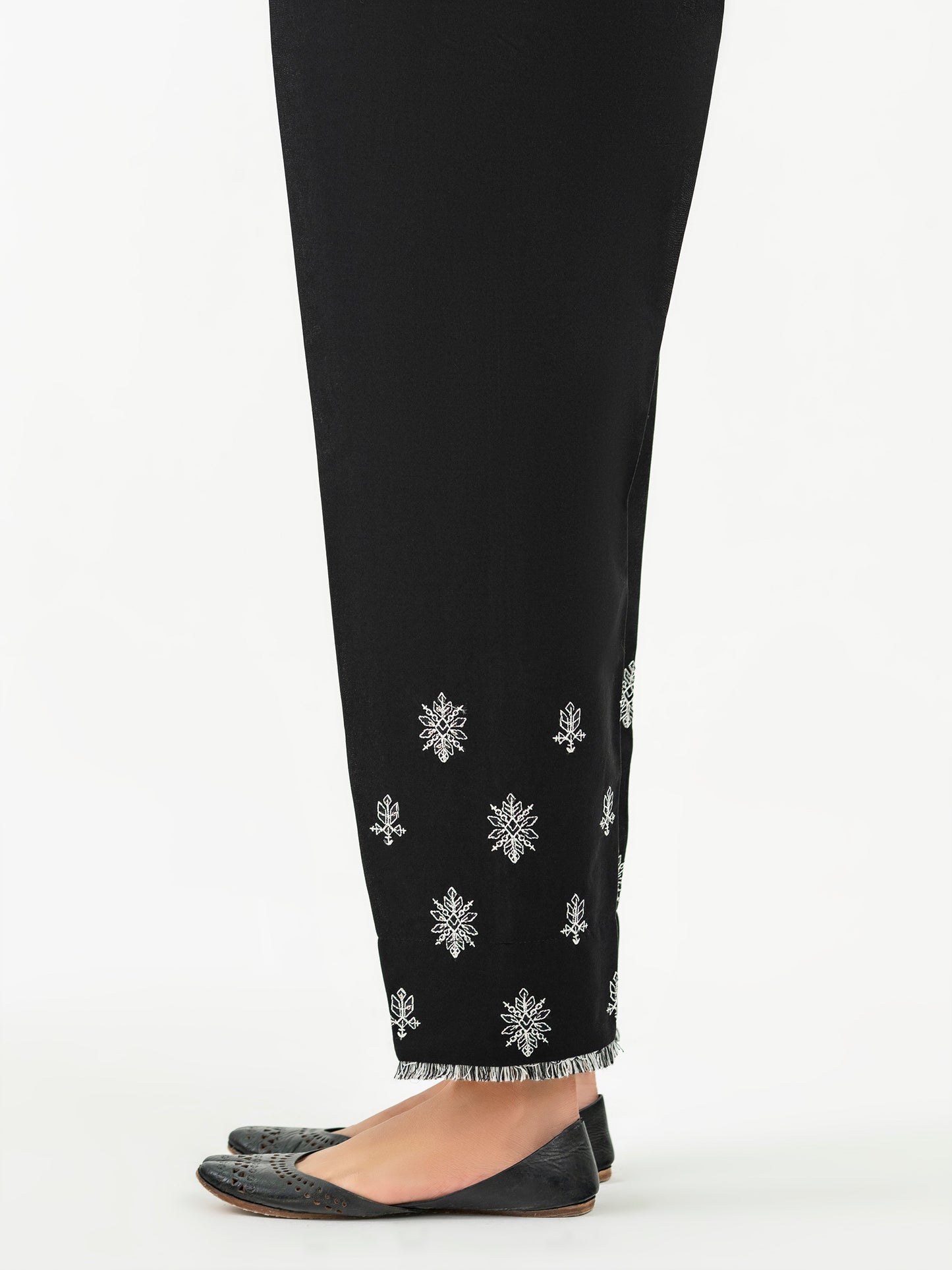 Cambric Trouser-Embroidered (Pret)