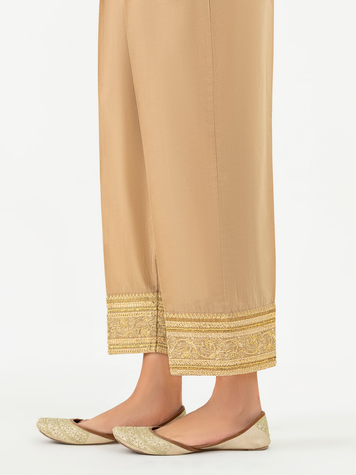 Cambric Trouser-Embroidered (Pret)