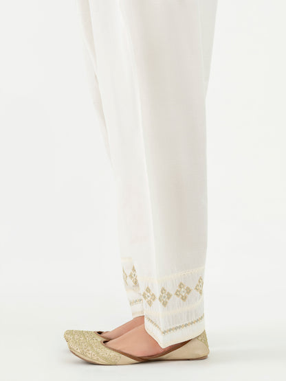 Winter Cotton Trouser-Embroidered (Pret)