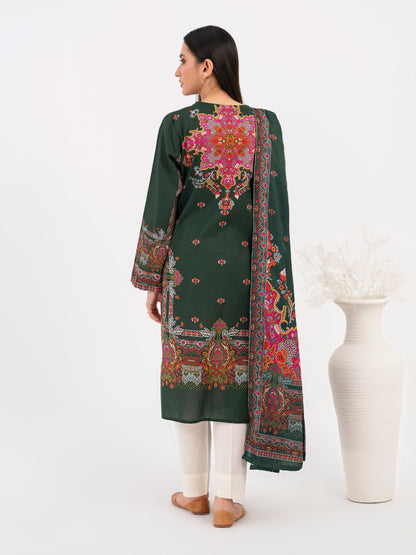 2 Piece Winter Cotton Suit-Embroidered (Pret)