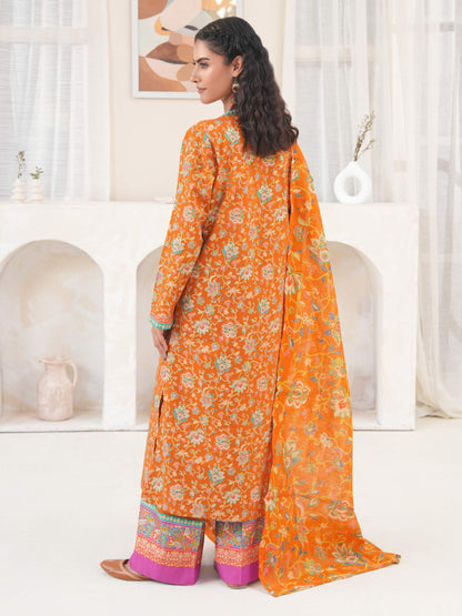 3 Piece Lawn Suit-Paste Print (Unstitched)