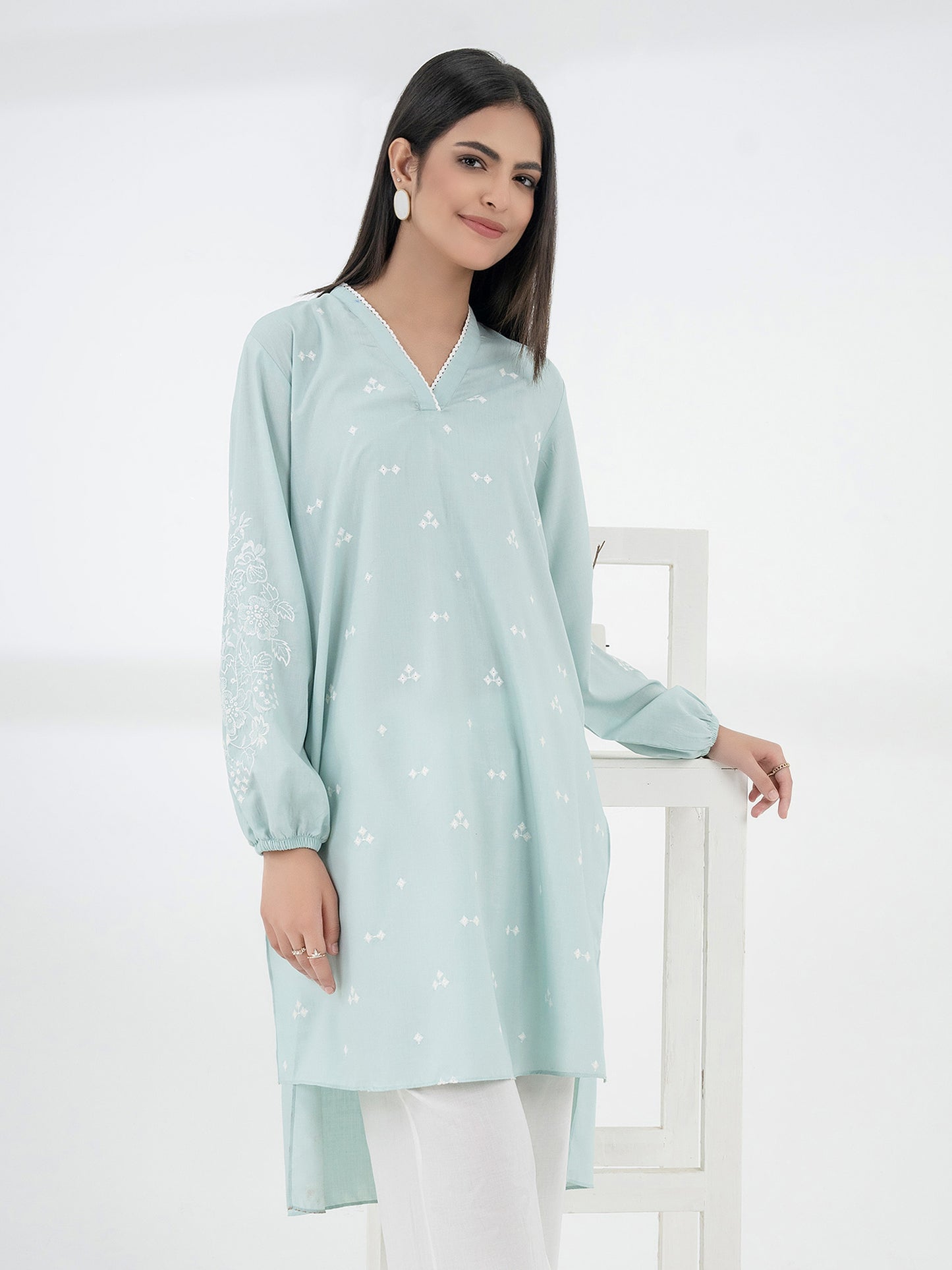 Viscose Shirt-Embroidered (Pret)