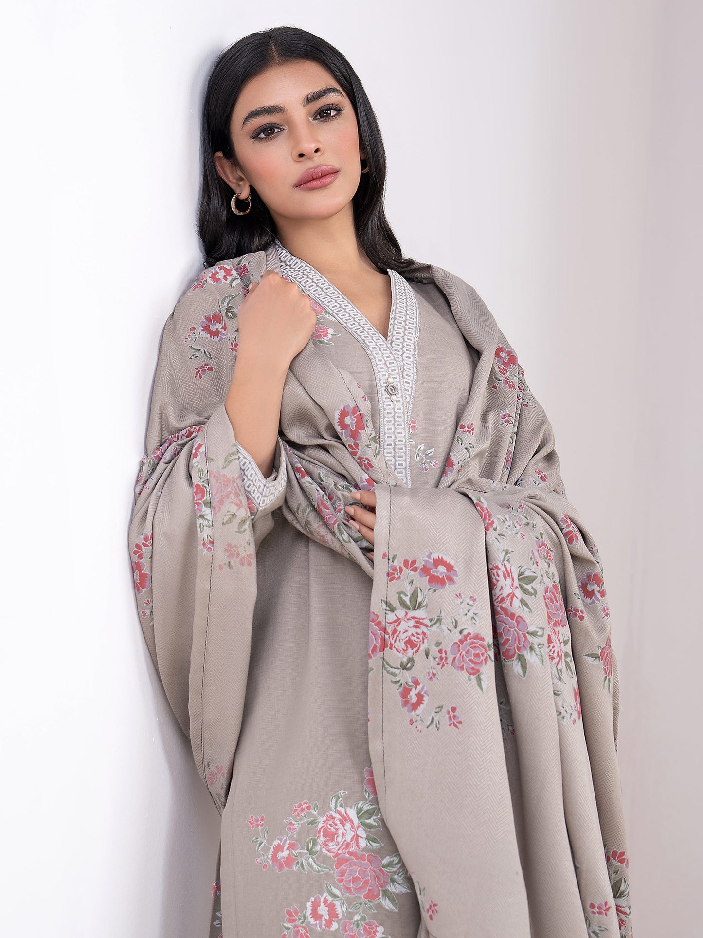 3 Piece Khaddar Suit-Paste Print(Unstitched)