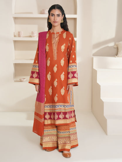 3 Piece Lawn Suit-Paste Print (Unstitched)