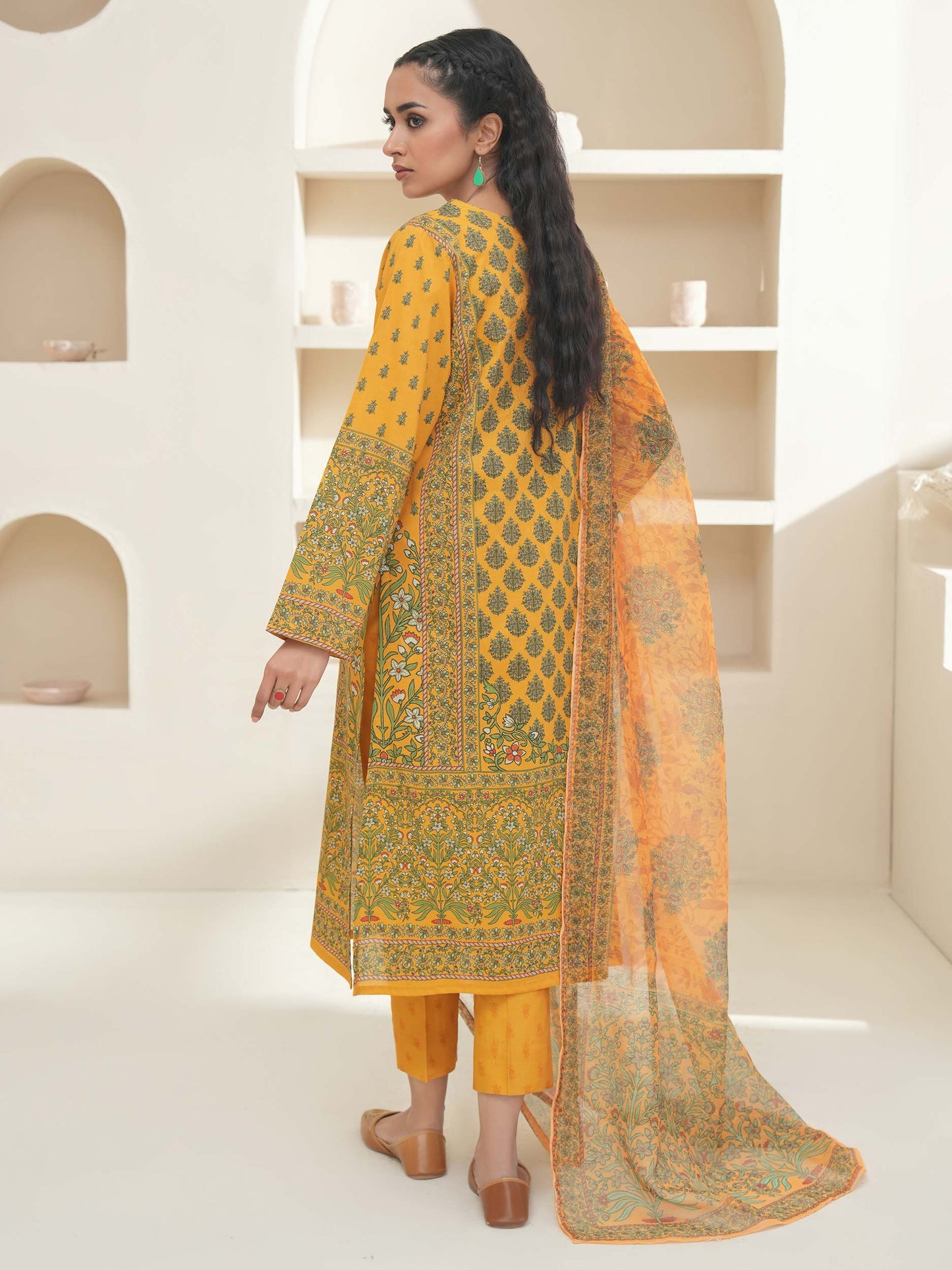 3 Piece Lawn Suit-Printed (Unstitched)