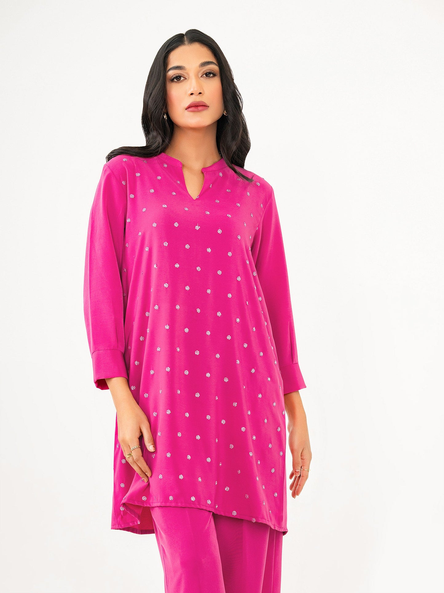 2 Piece Silk Suit-Embroidered (Pret)