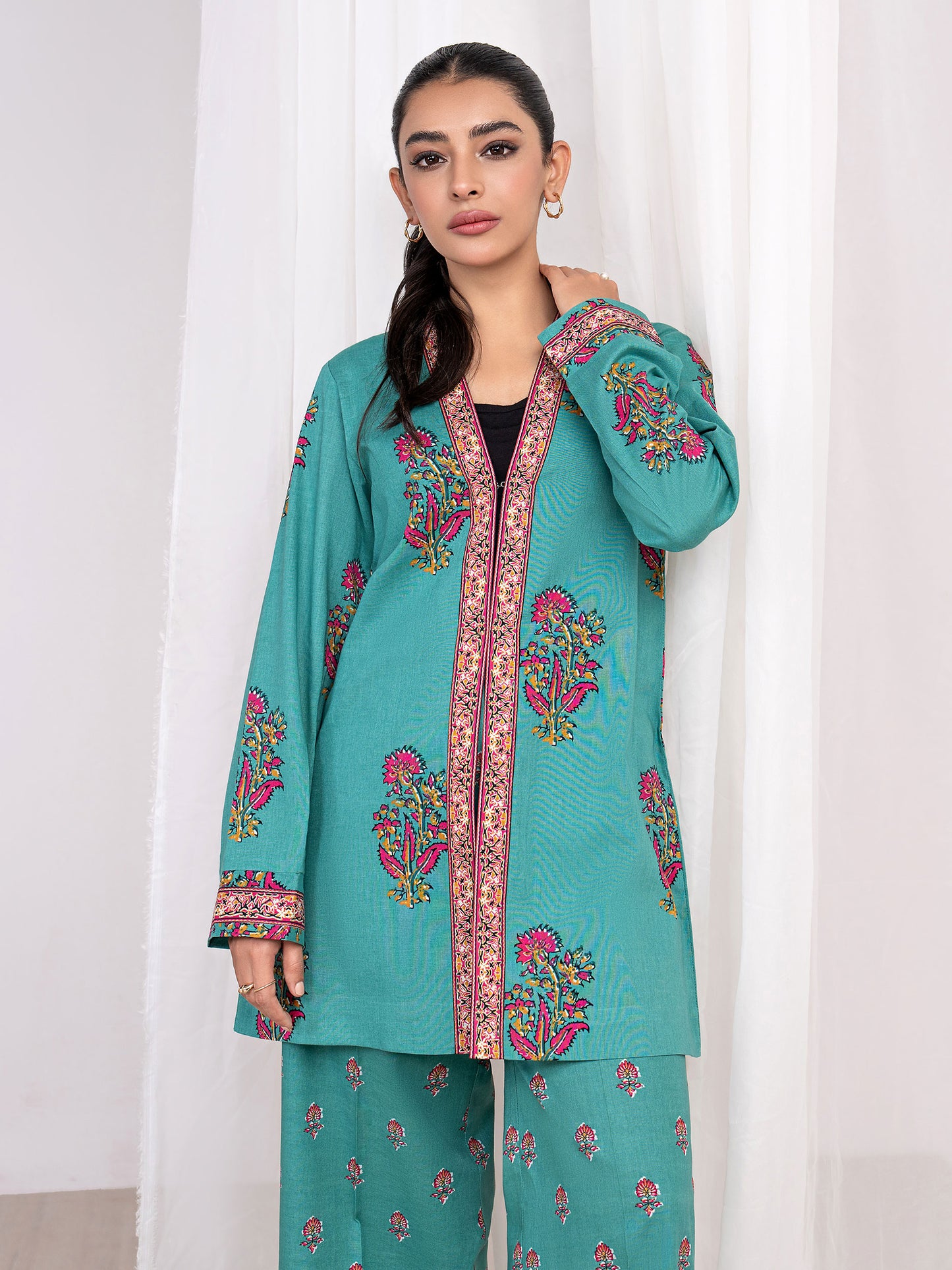 2 Piece Khaddar Suit-Printed(Unstitched)