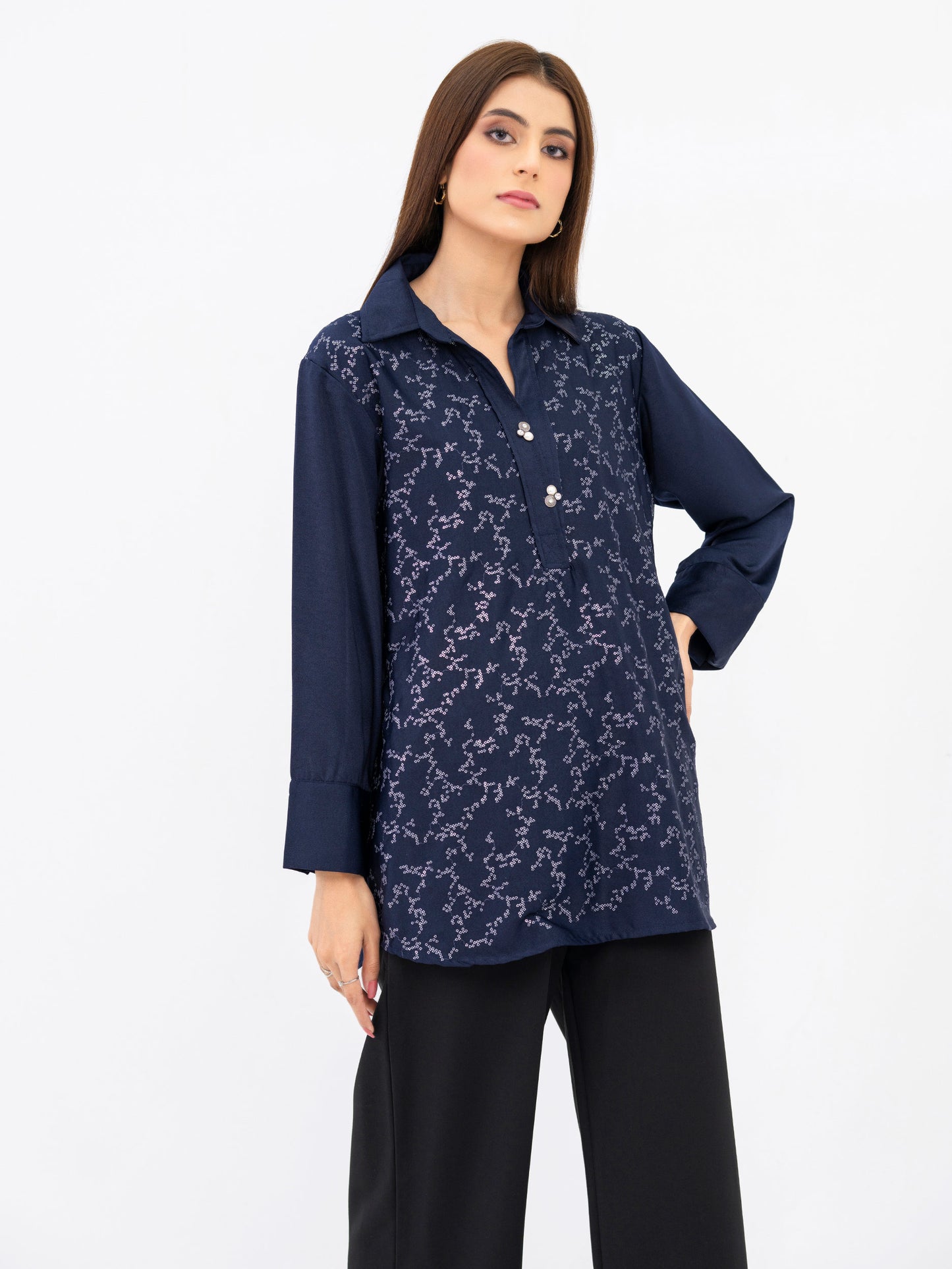 Viscose Kurti-Embroidered(Pret)