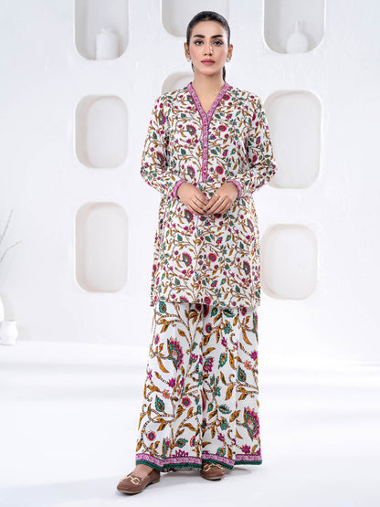 2 Piece khaddar Suit-Printed(Unstitched)