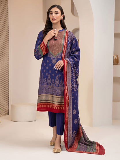 3 Piece Khaddar Suit-Printed (Unstitched)