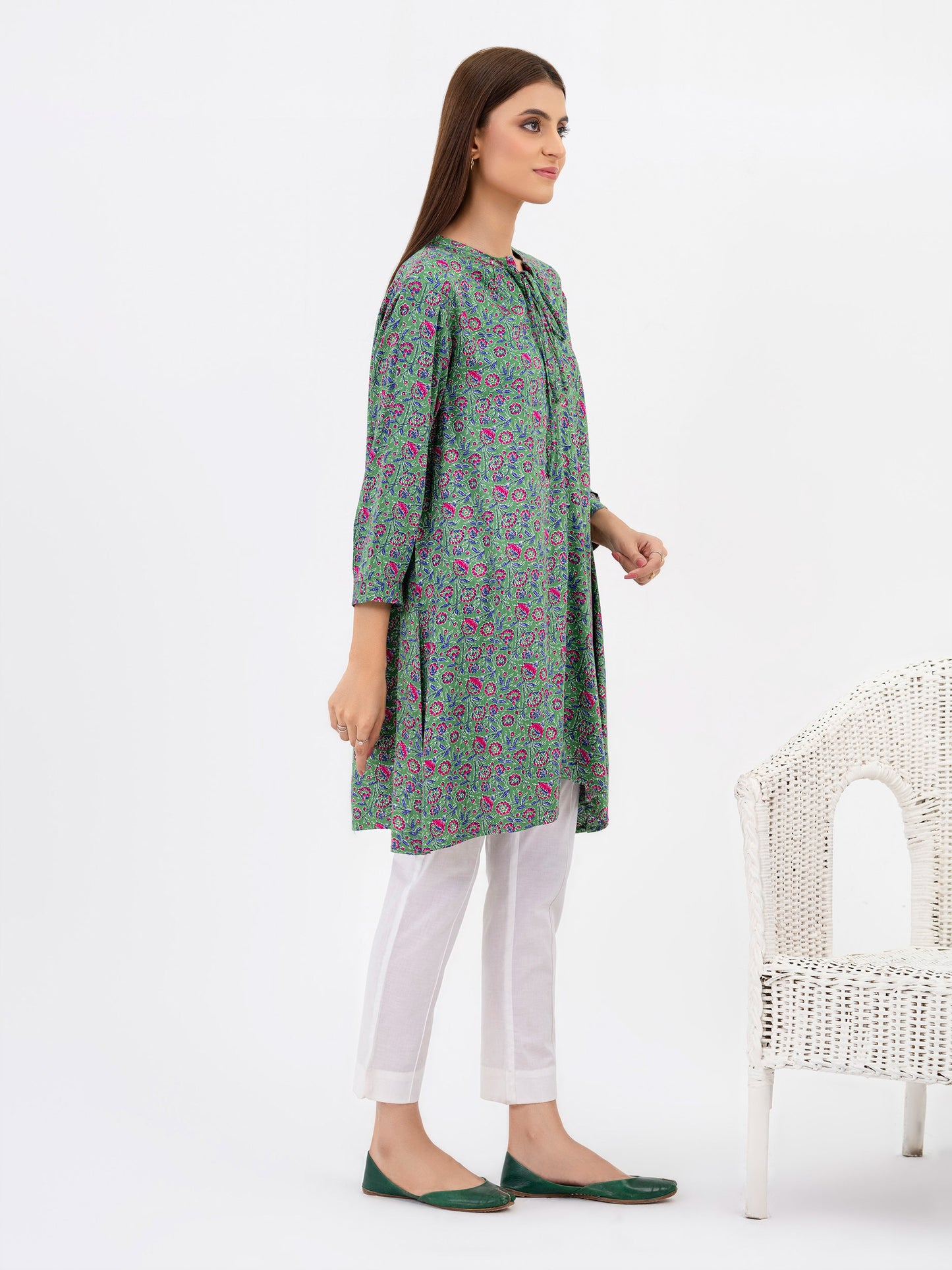 Linen Kurti-Printed(Pret)