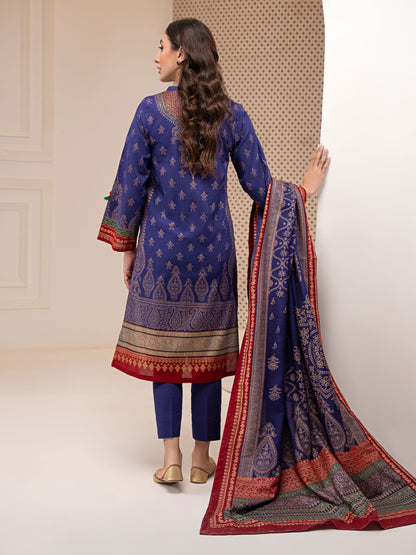 3 Piece Khaddar Suit-Printed (Unstitched)