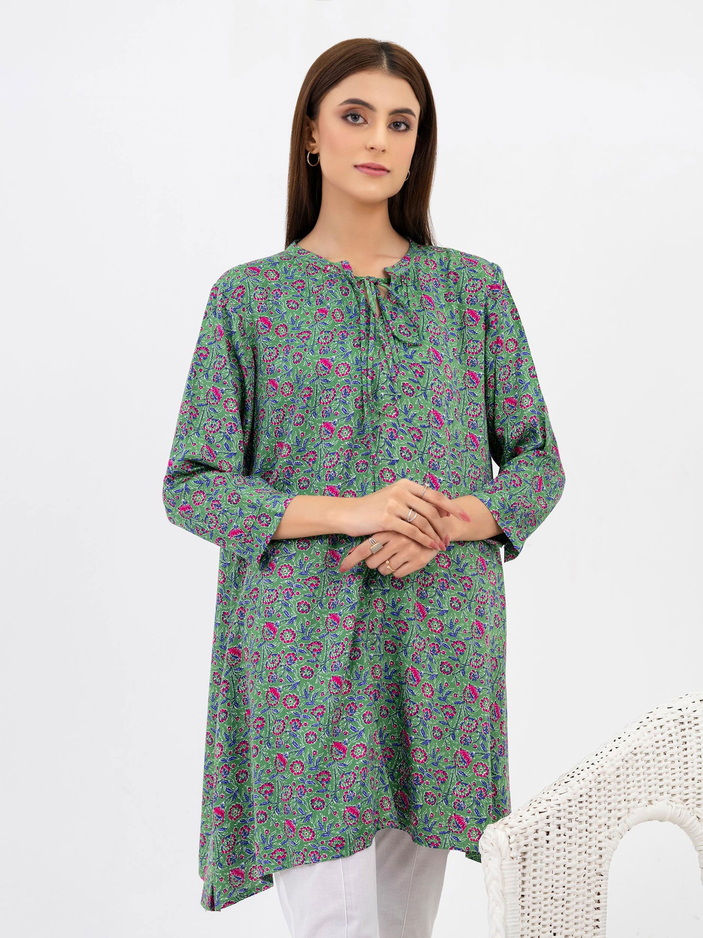 Linen Kurti-Printed(Pret)