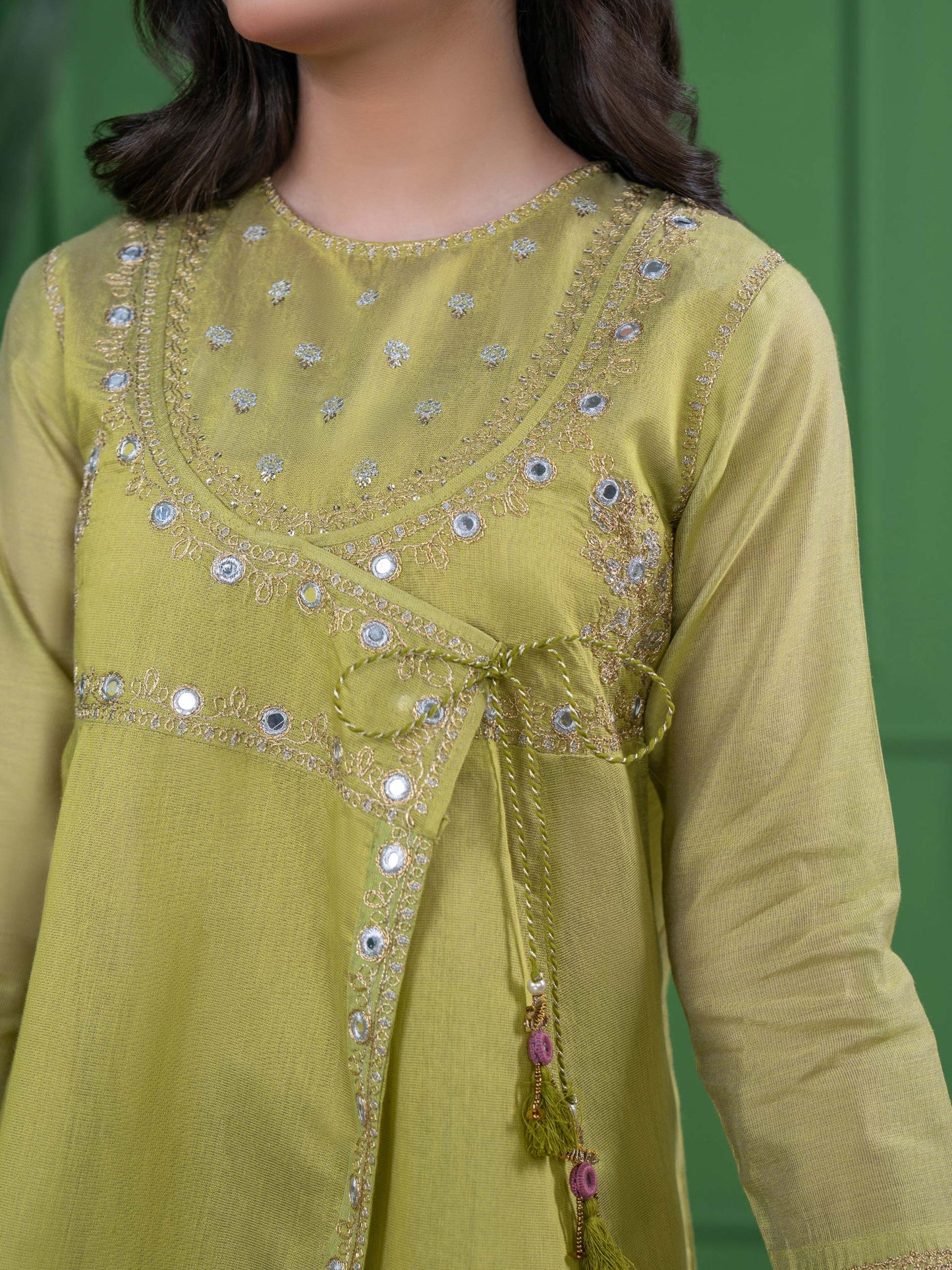 2 Piece Net Suit-Embroidered