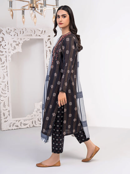 3 Piece Khaddar Suit-Embroidered (Unstitched)