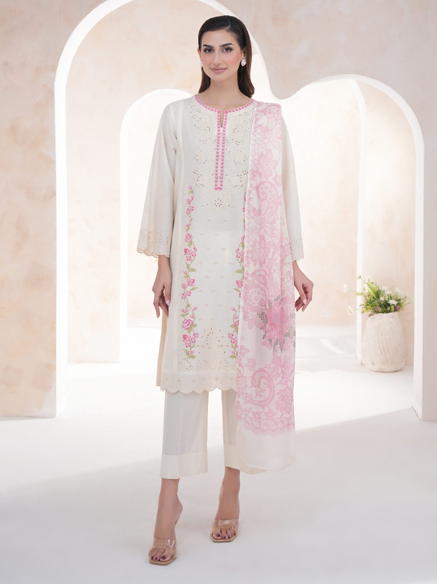 3 Piece Lawn Suit-Embroidered (Unstitched)