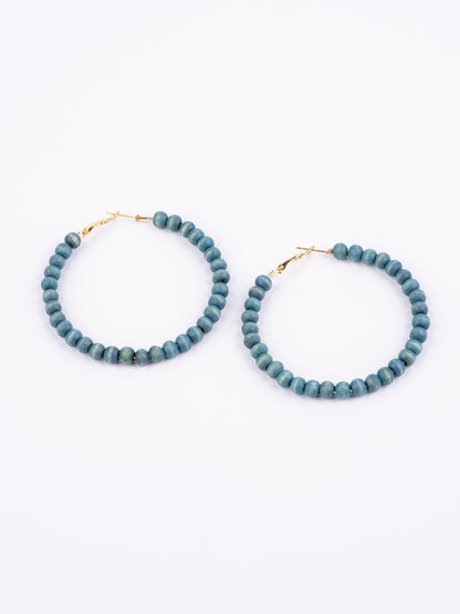 Beaded Hoops