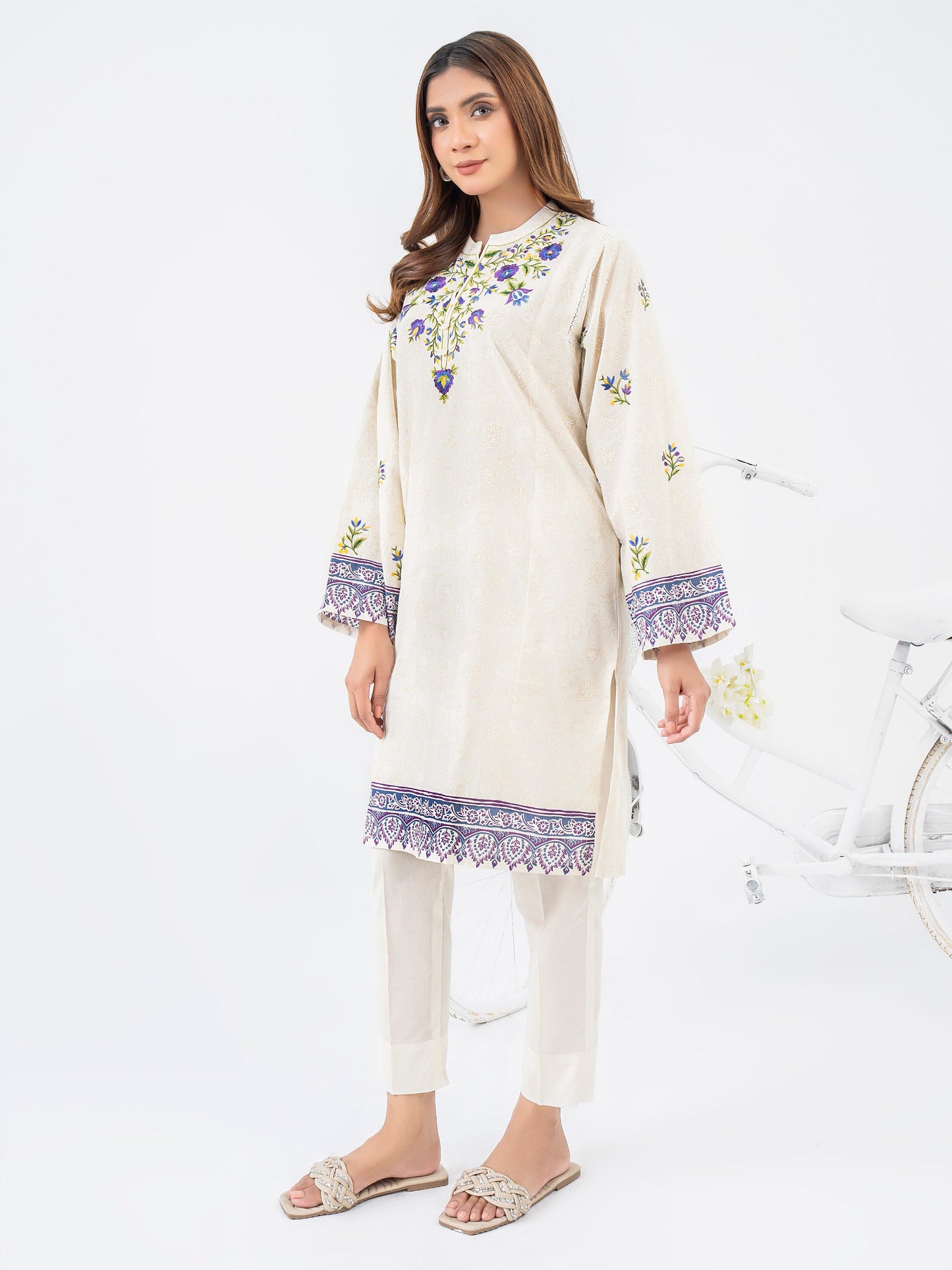 Lawn Shirt-Embroidered (Pret)