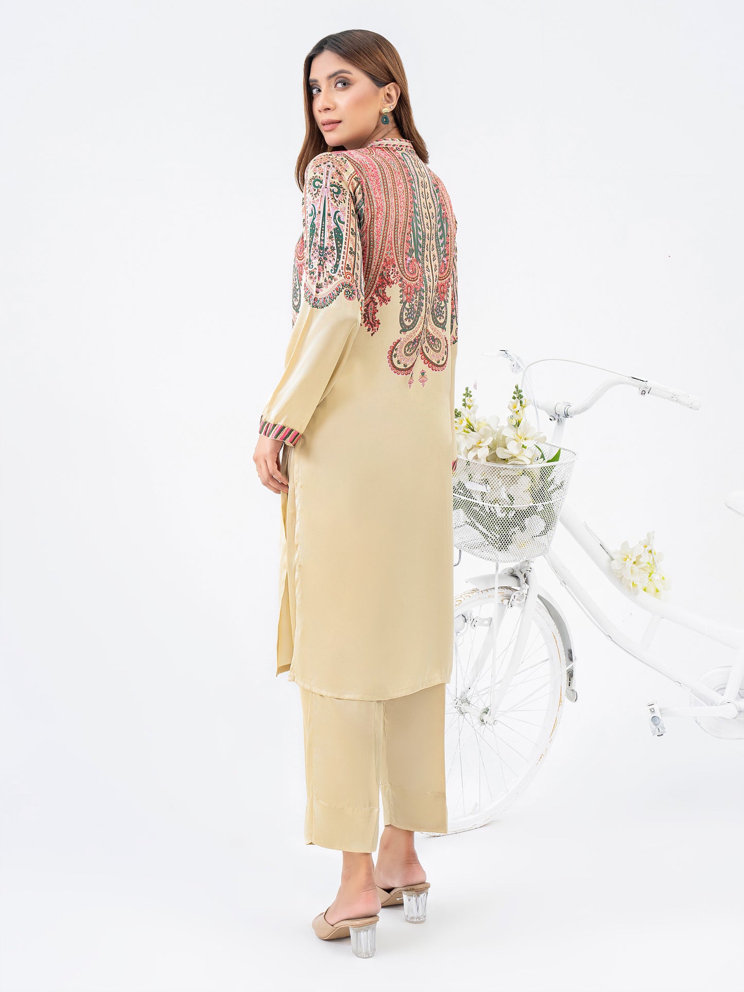 2 Piece Silk Suit-Printed (Pret)