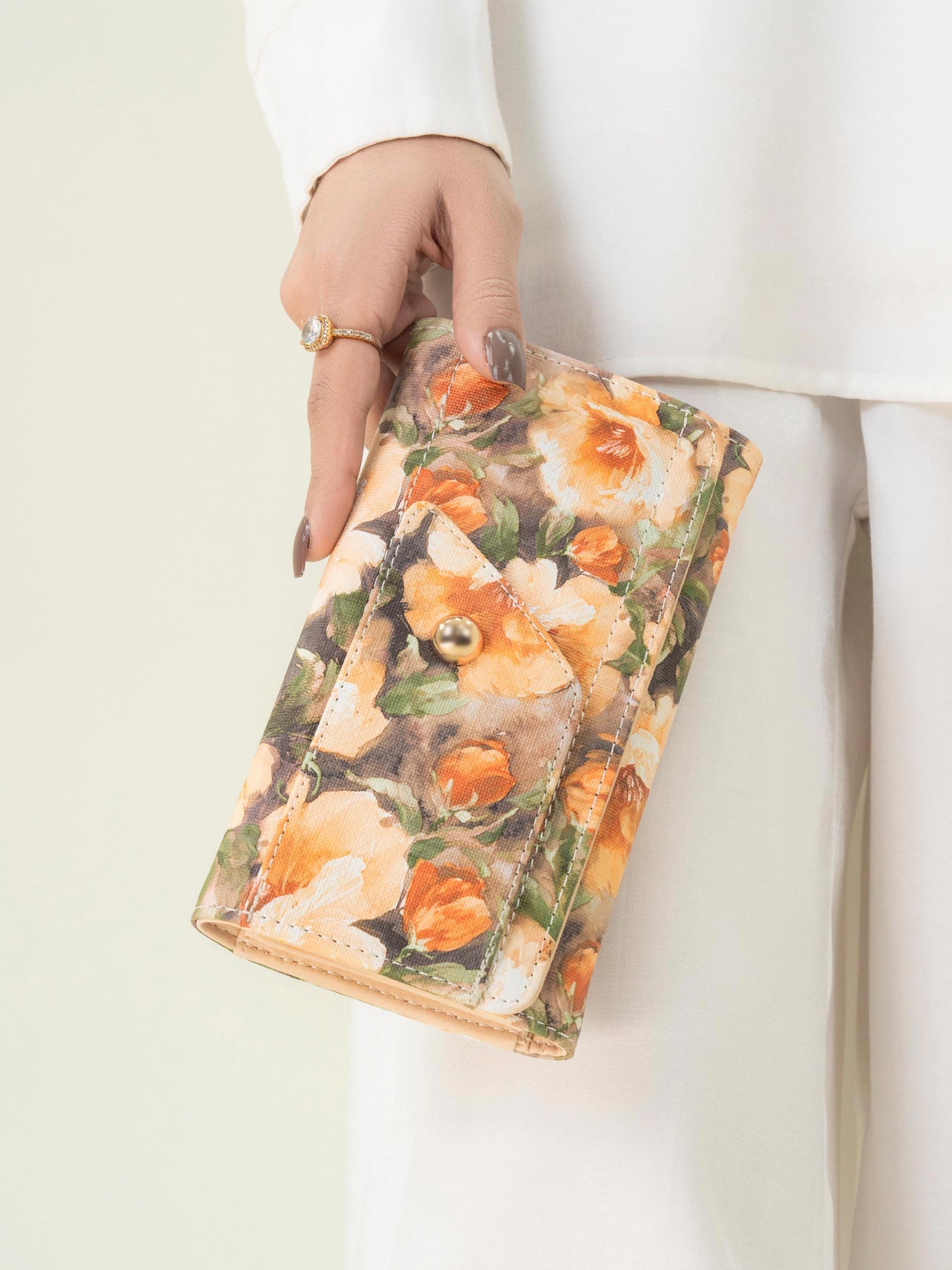 Floral Print Wallet