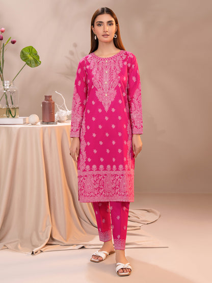 2 Piece Cambric Suit-Paste Print (Unstitched)