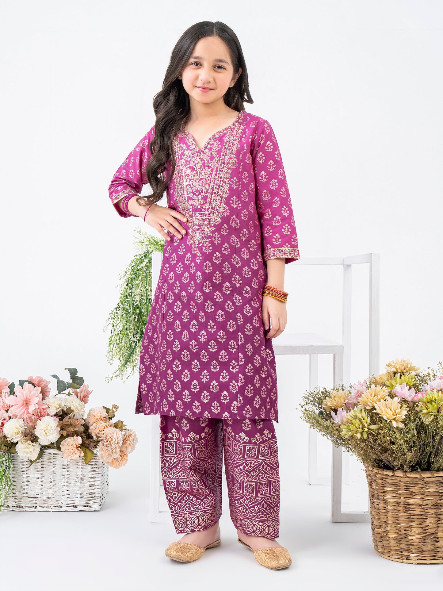 2 Piece Lawn Suit-Embroidered