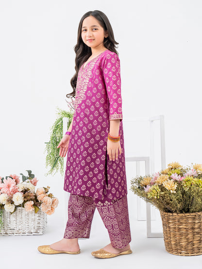 2 Piece Lawn Suit-Embroidered