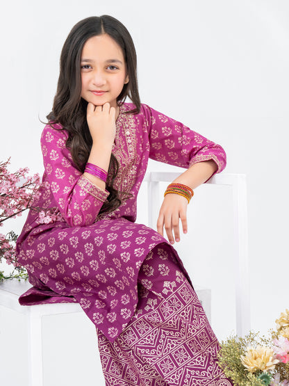 2 Piece Lawn Suit-Embroidered